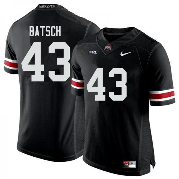 Ohio State Buckeyes #43 Ryan Batsch Men NCAA Jersey Black OSU8892